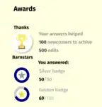 Mock-up of a proposed Awards module.