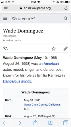 The link "page issues" below the article title