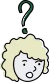 a head with a question mark above it
