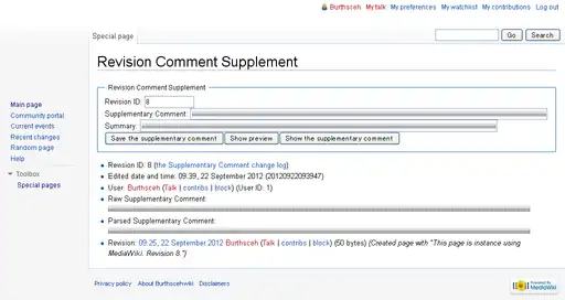 show the supplementary comment and the summary.