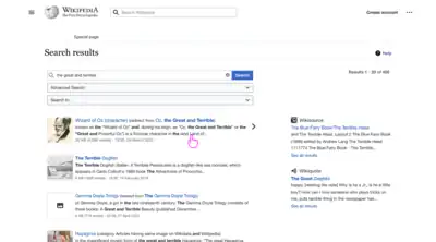 Click on the snippet to open a search preview on the desktop. Users can still click on the article name to go straight to the article.