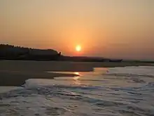 Sunrise over fishing boats