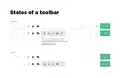 States of the Toolbar