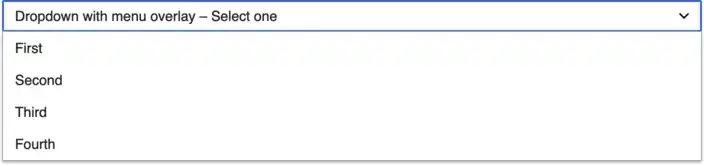 An example of a DropdownWidget