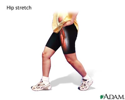 Hip stretch Hip stretch