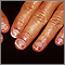 Half and half nails