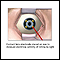 Contact lens electrode on eye Contact lens electrode on eye