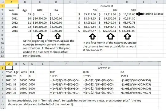 Simple spreadsheet