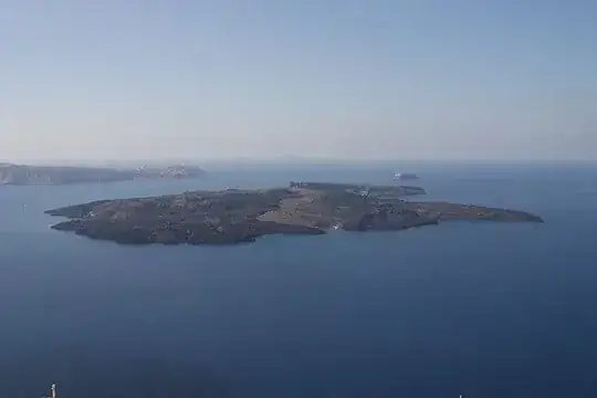 Santorini islet Kameni 