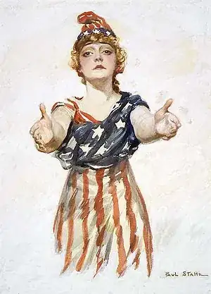 Image of Columbia from during World War I