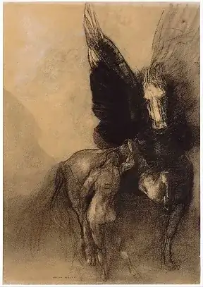 Redon's Pegasus and Bellerophon
