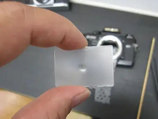 Focusing screen