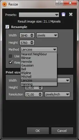 XnView MP Resize/Resample dialog
