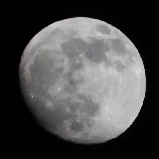 Moon during nighttime