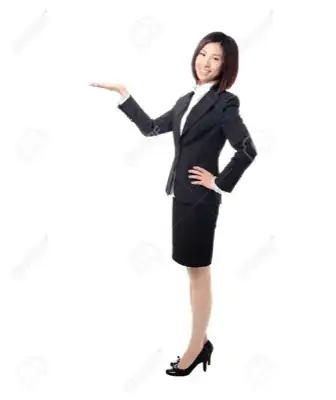 Model on White background Example