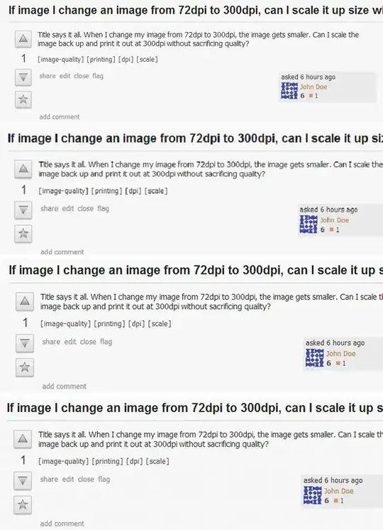 Screen resize