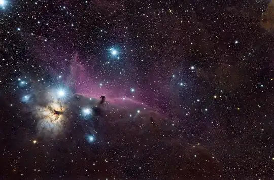 Horsehead and Flame Nebulas