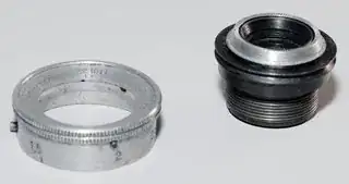 Smena lens detached