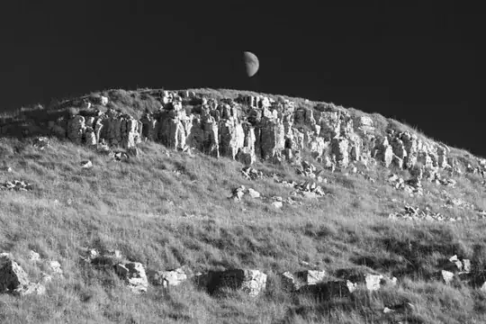 Limestone rocks near Conistone Dib