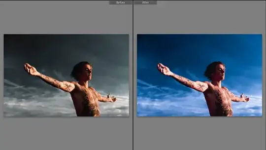 before / after sample image