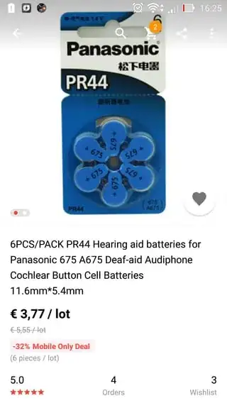 AliExpress Listing