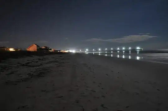 time exposure shot at night with ghostlike image