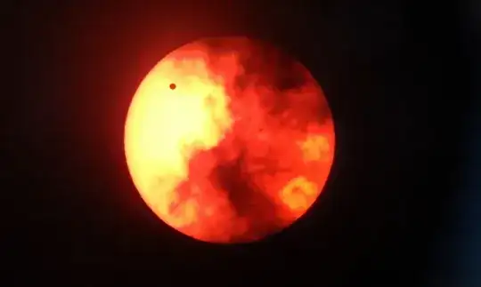 Transit of Venus w/ Clouds