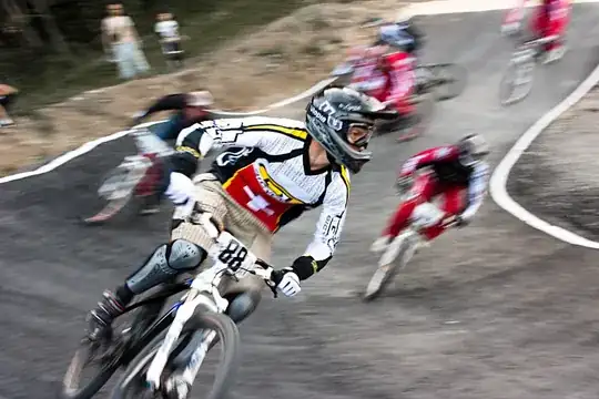 BMX motion blur example photo