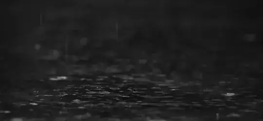 rain on water