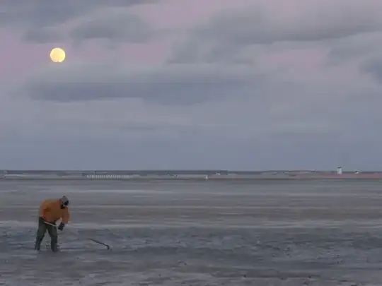 Moonrise Over Day's Cottages and Tony Jackett