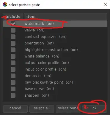 select watermark, ok