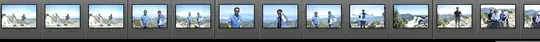 screenshot of images where I can see bands at center