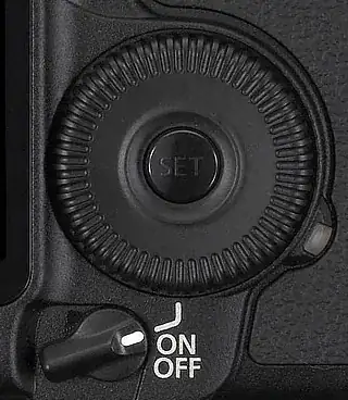 Dial and power switch position