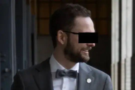 Close-up of him