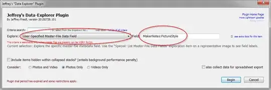 LR Data Explorer Filter