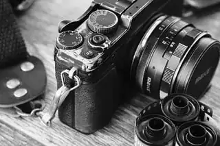 distressed camera