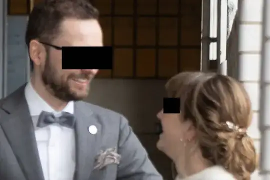Close-up of out-of-focus faces
