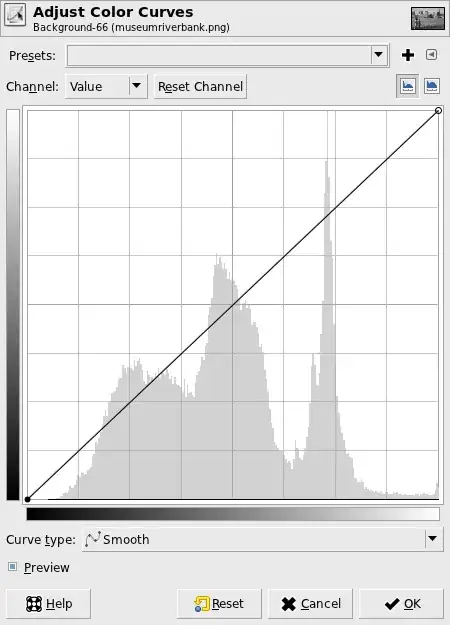 neutral curve dialog