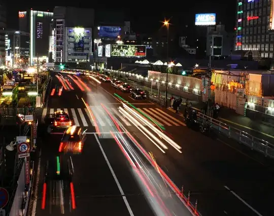 Shijuku Station traffic