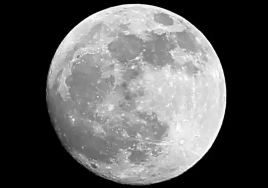 "Moon, from my back yard (April 13 2014)" by Kyla Duhamel