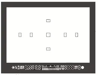 Canon EOS 1000D AF array