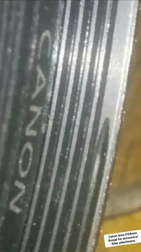 ∅58mm Camera Thread Close-up