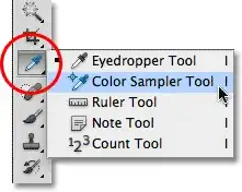 Photoshop Color sampling tool