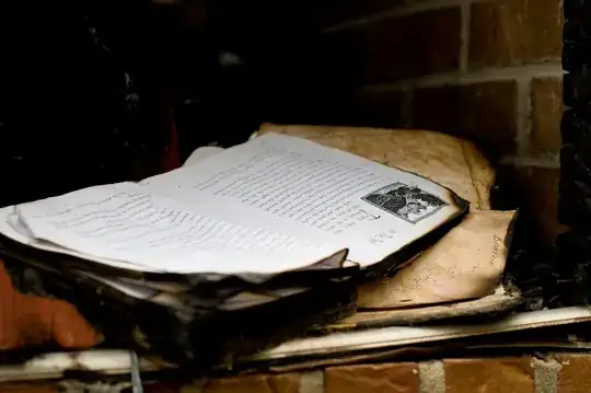 A book that survived a house fire