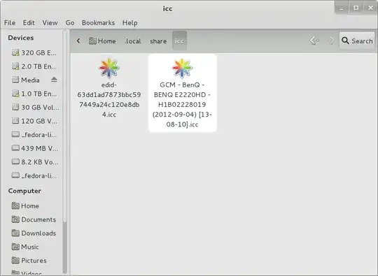 Color profiles highlighted in file browser