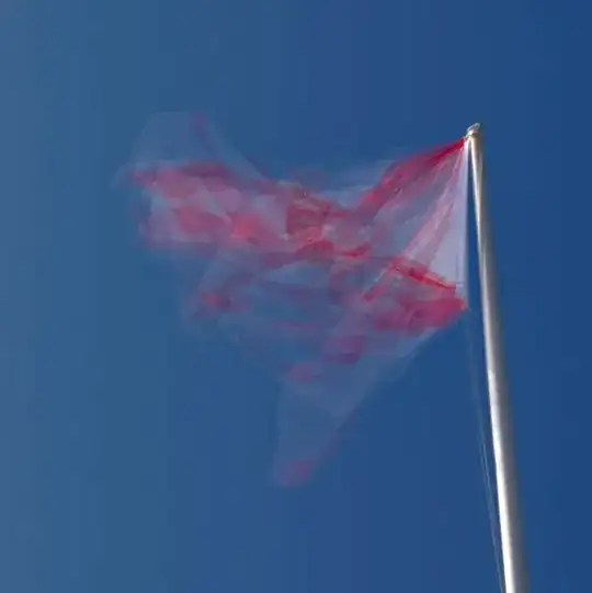 multi-exposure flag blowing in the wind