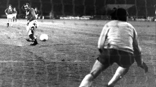 floodlight soccer shot in 1972
