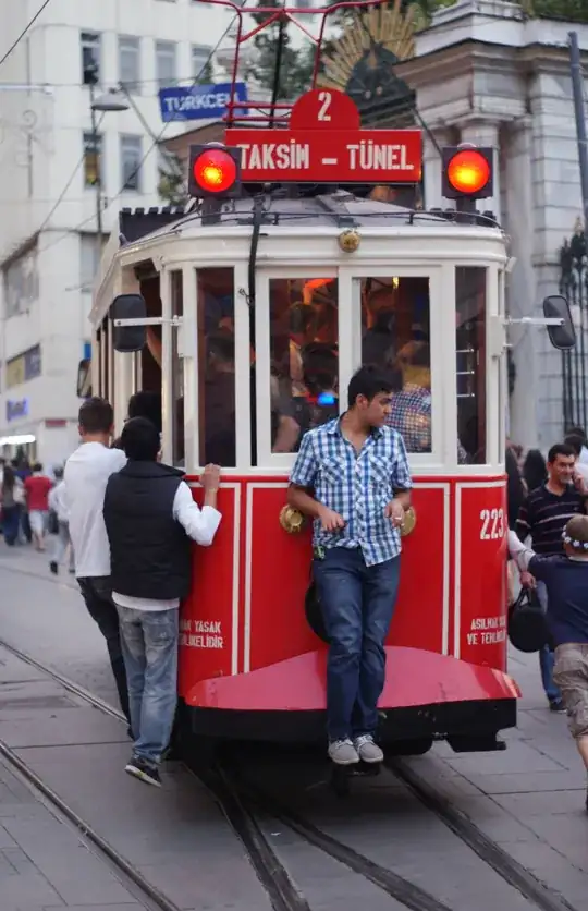 Car train in Istanbul
