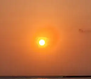Halo around sun