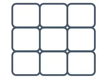 3-by-3 grid of empty boxes